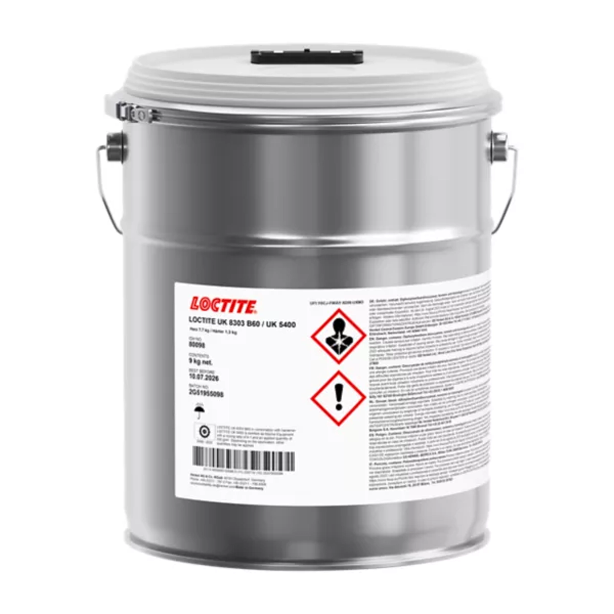 loctite uk 8303 b60 loctite uk 5400 80098 pail 9kg