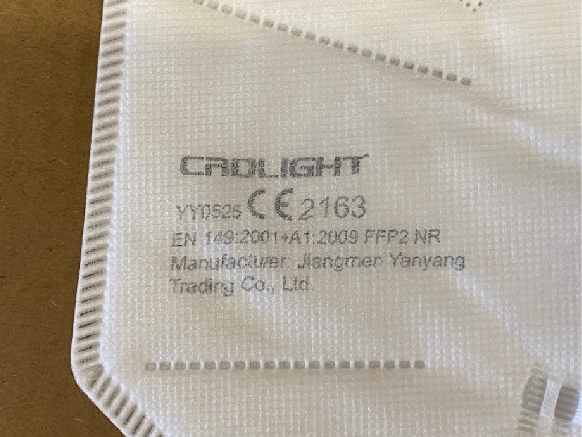 FFP2 Maske Ausschnitt