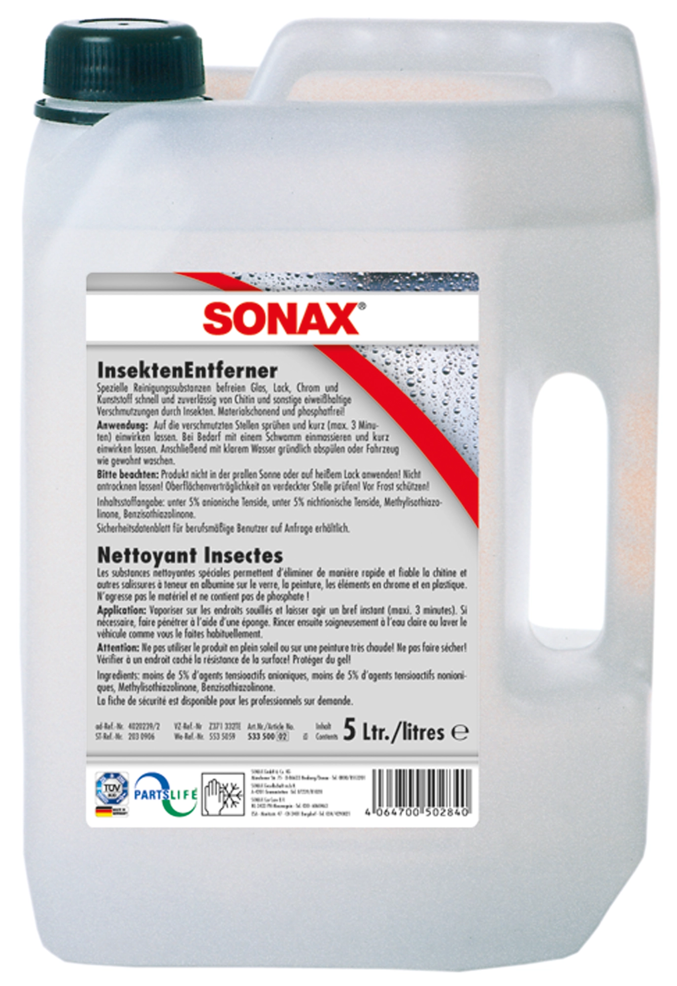 sonax insektenentferner 624 5ltr