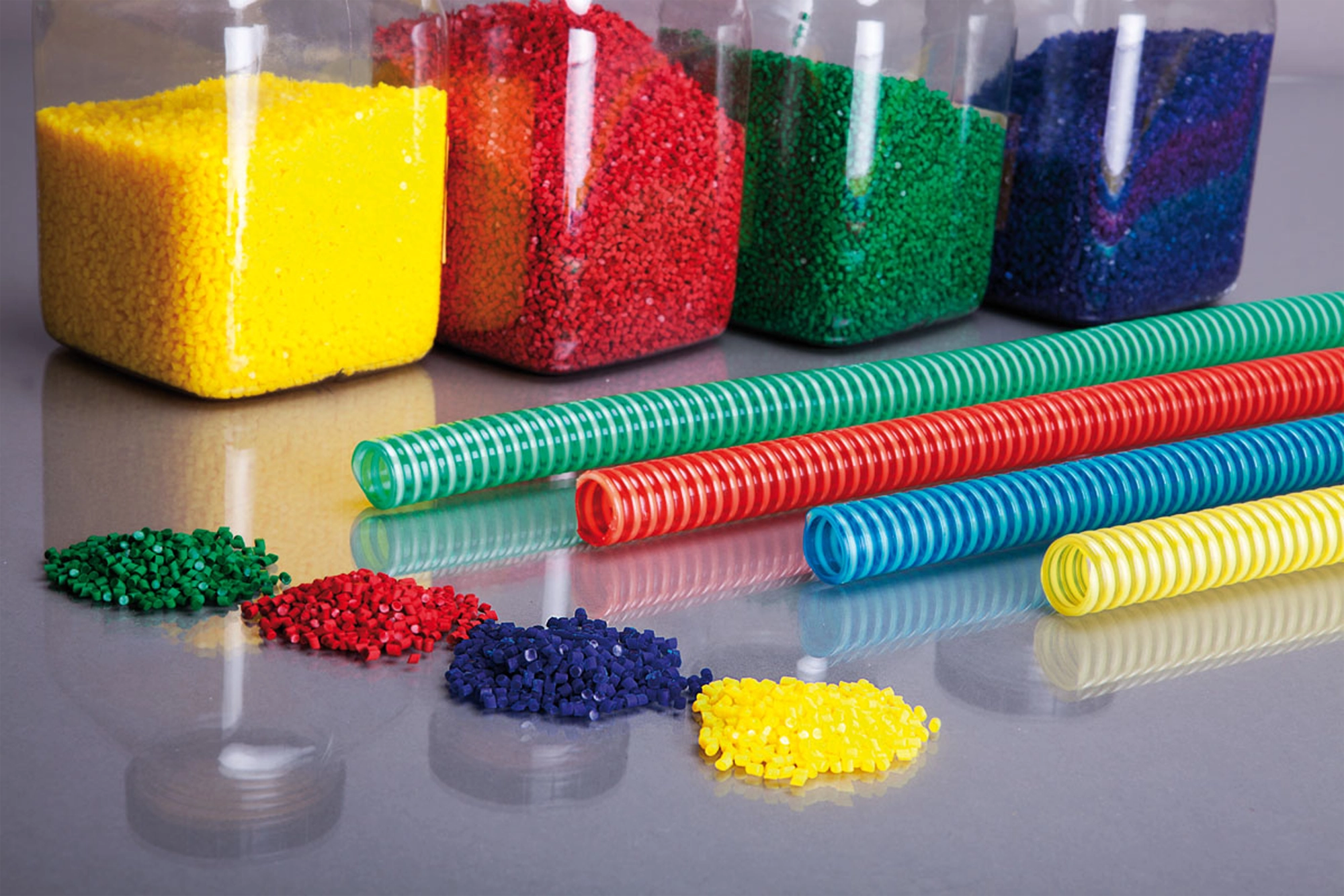 Kunststoffspiralschlauch 10 Farbuebersicht