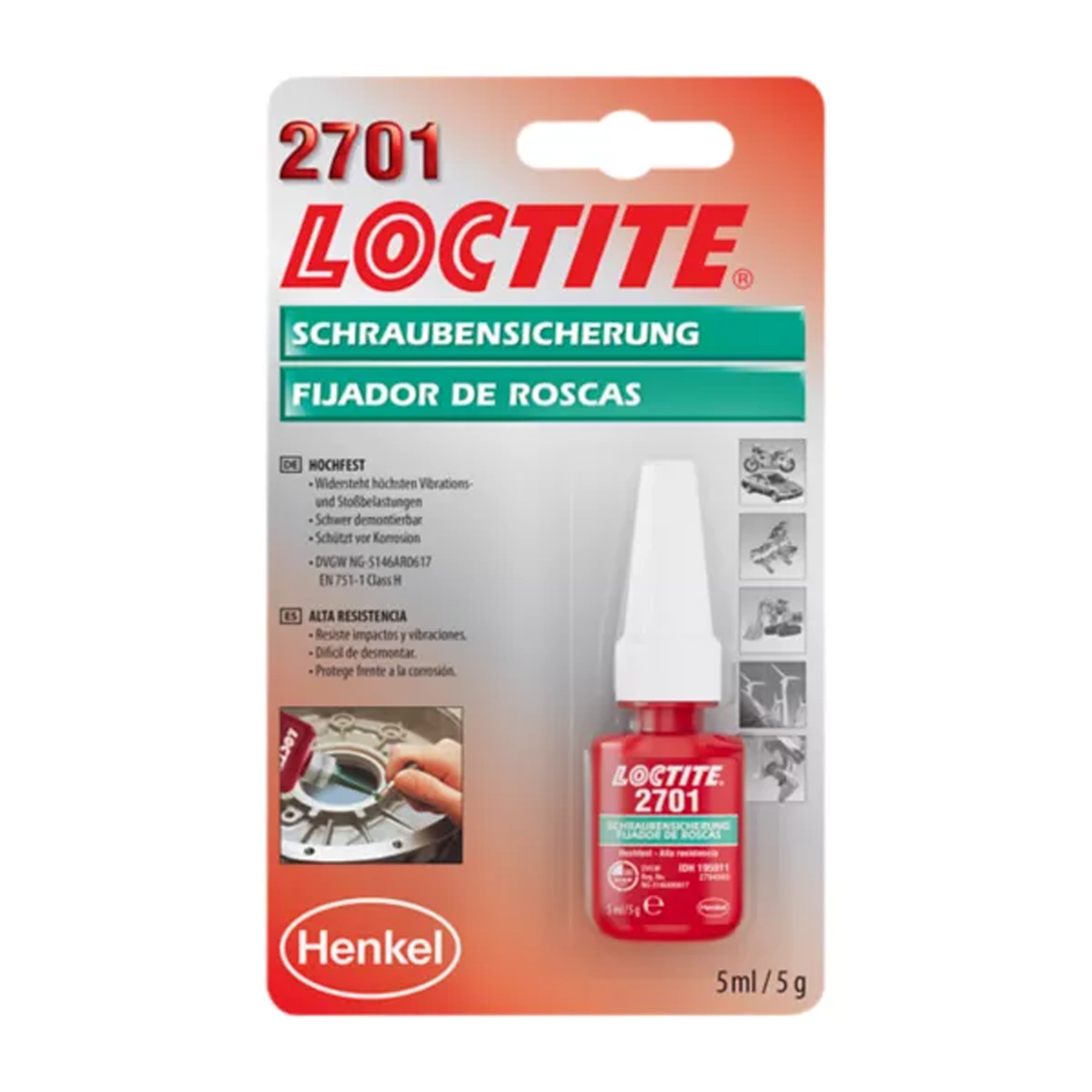 loctite 2701 195911 blistercard 5ml front